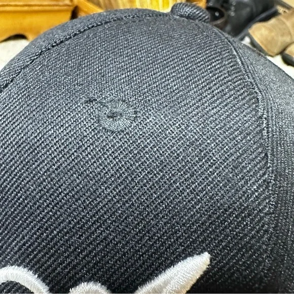 Angel 3-D Embroidered Baseball Cap in Black Women’s OS - Picture 9 of 9